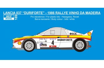 Decal – Lancia 037 „Duriforte“ 1986 Rally Vinho da Madeira 1/24